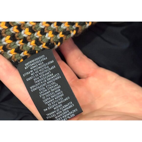 Hermès-Paris 100% Cashmere Multicolor Knit Tube Scarf Made In Great Britain - Picture 5 of 6